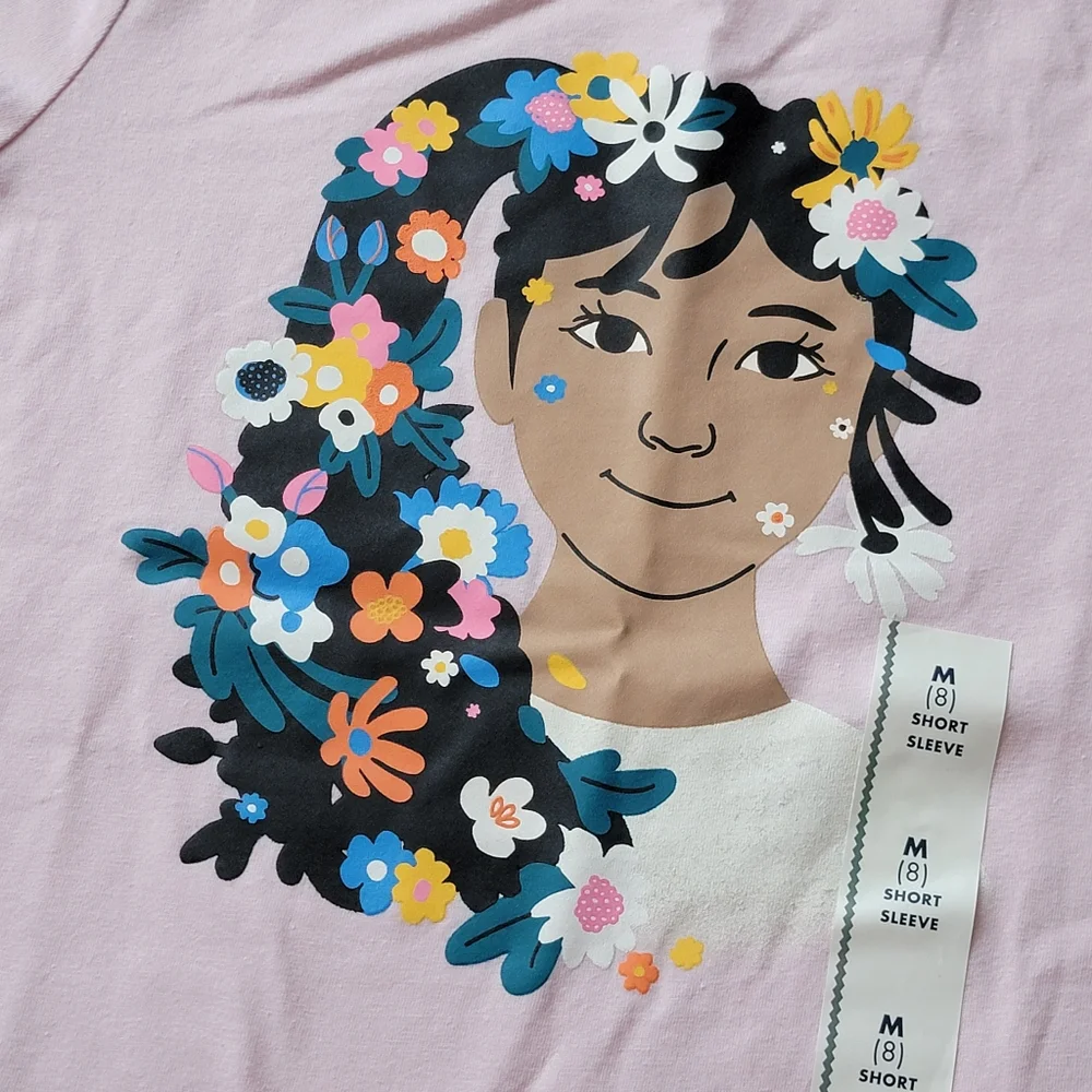 Pink Short Sleeve T-Shirt | Cat & Jack Flower Girl